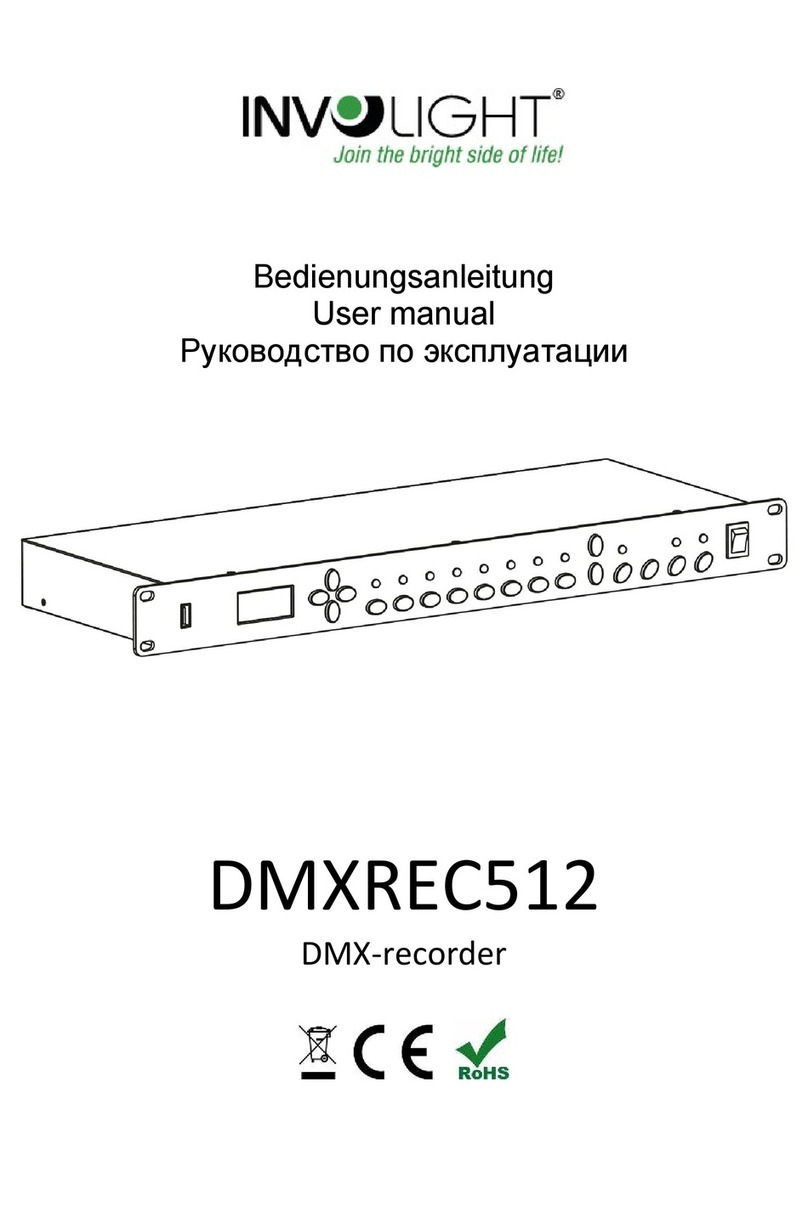 involight DMXREC512 user manual