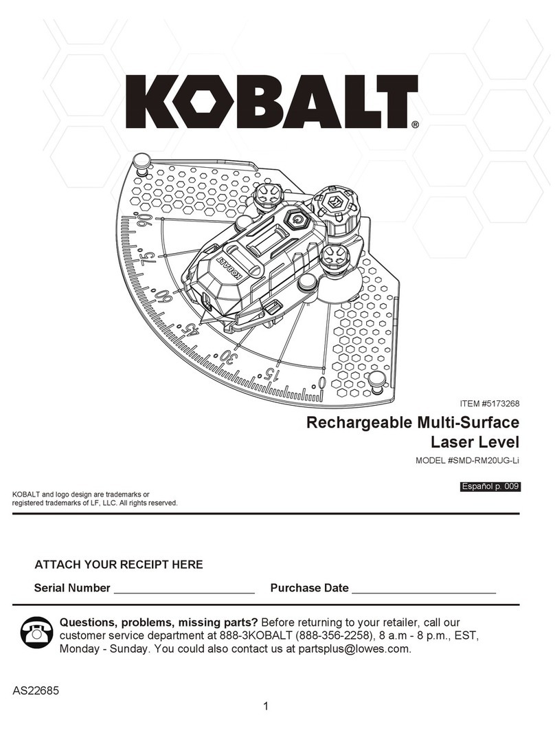 Kobalt SMD-RM20UG-Li User manual