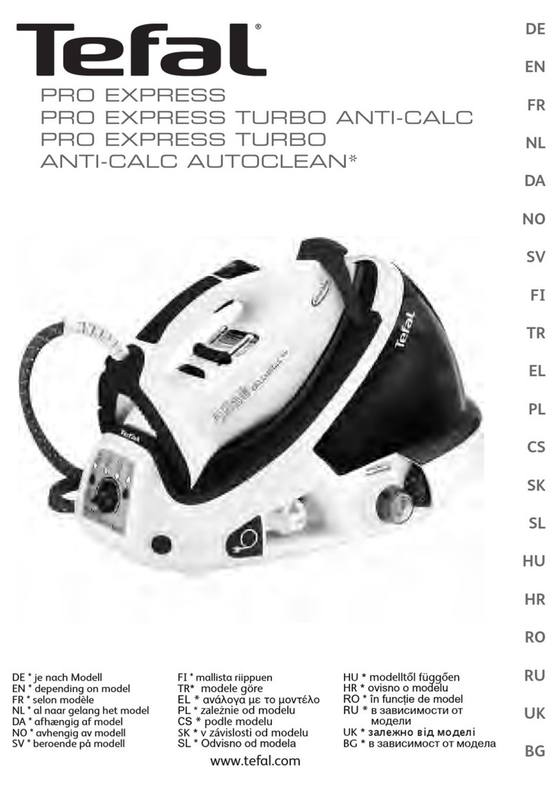 TEFAL Pro Express Autoclean Turbo User manual