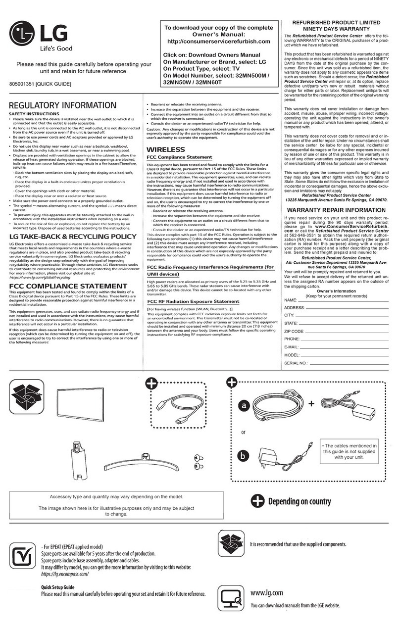 LG 32MN500M User manual