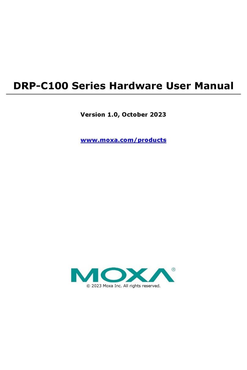 Moxa Technologies DRP-C100 Series Hardware user manual