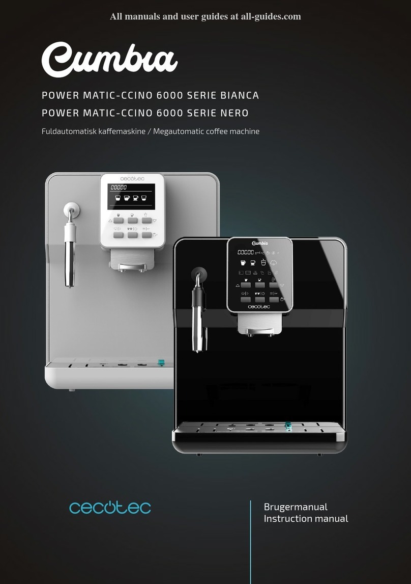 cecotec POWER MATIC-CCINO 6000 BIANCA Series instruction manual