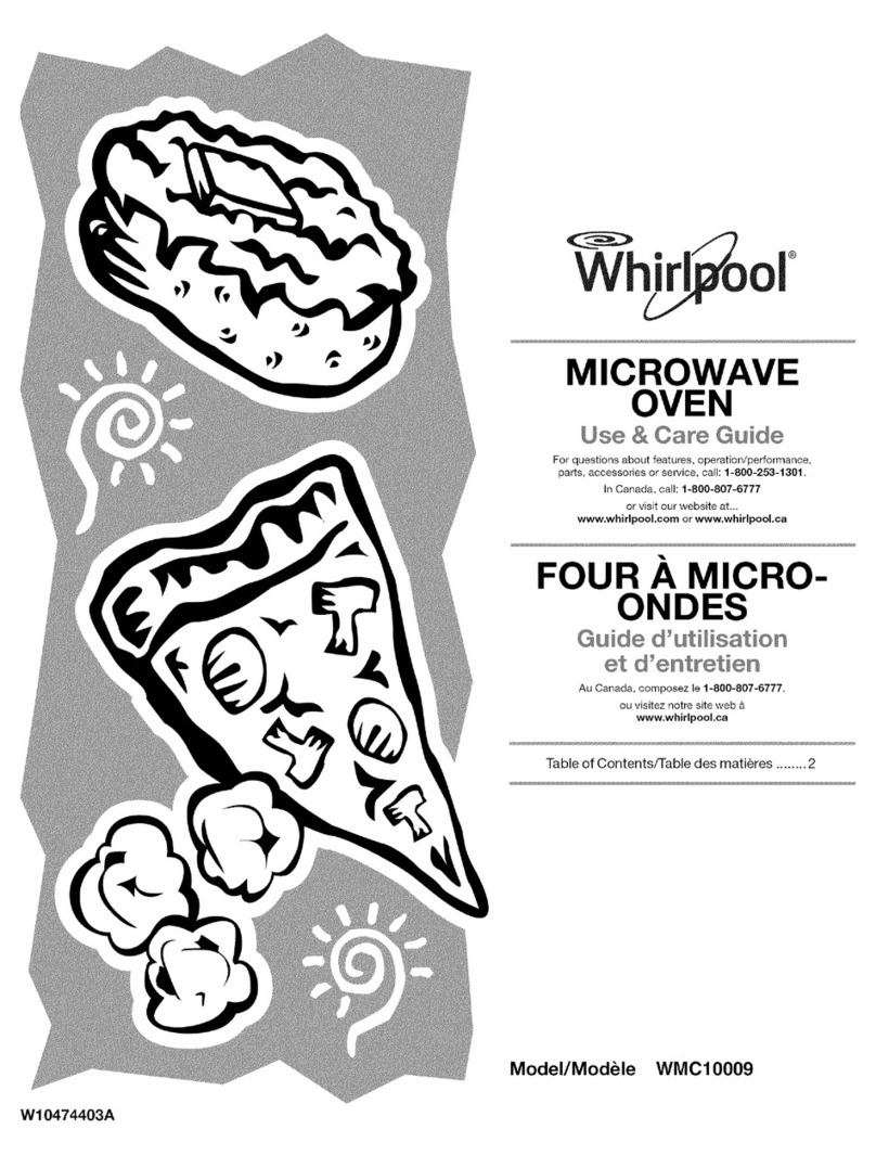 Whirlpool WM010009 Use and care guide