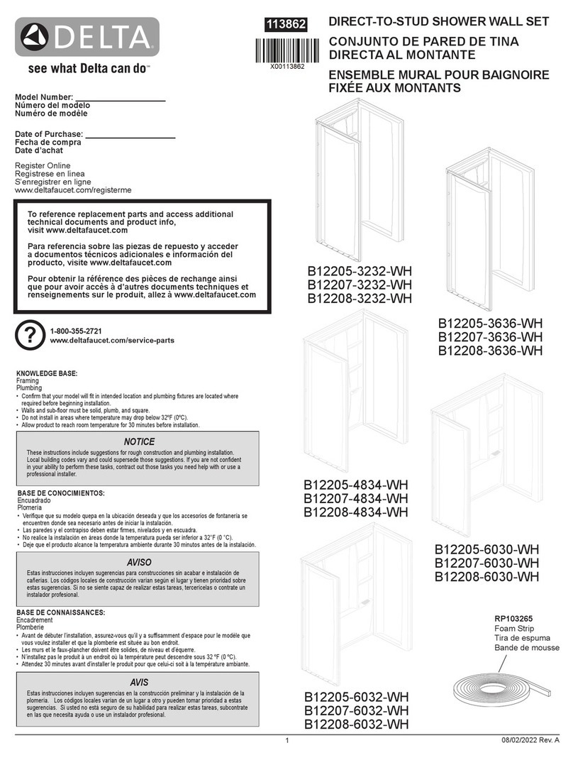 Delta B12205-3232-WH User manual