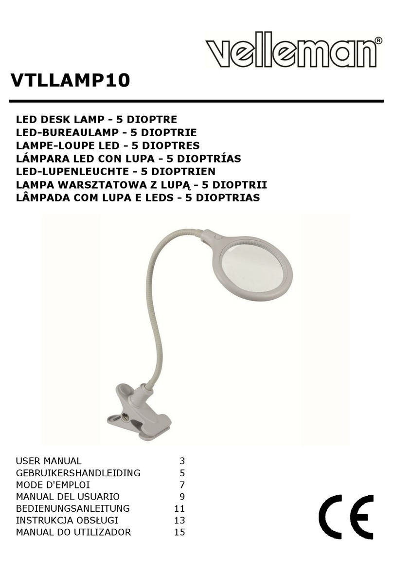 Velleman VTLLAMP10 user manual