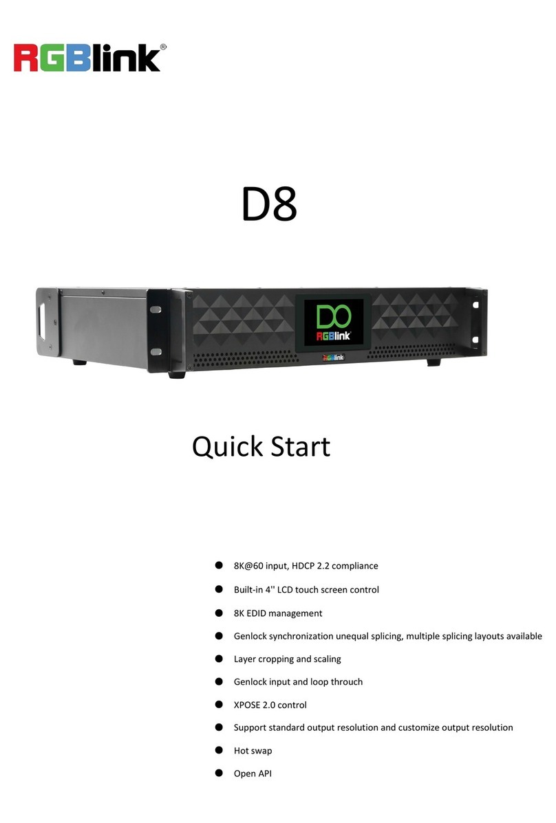 RGBlink D8 User manual RGBlink D8 User manual