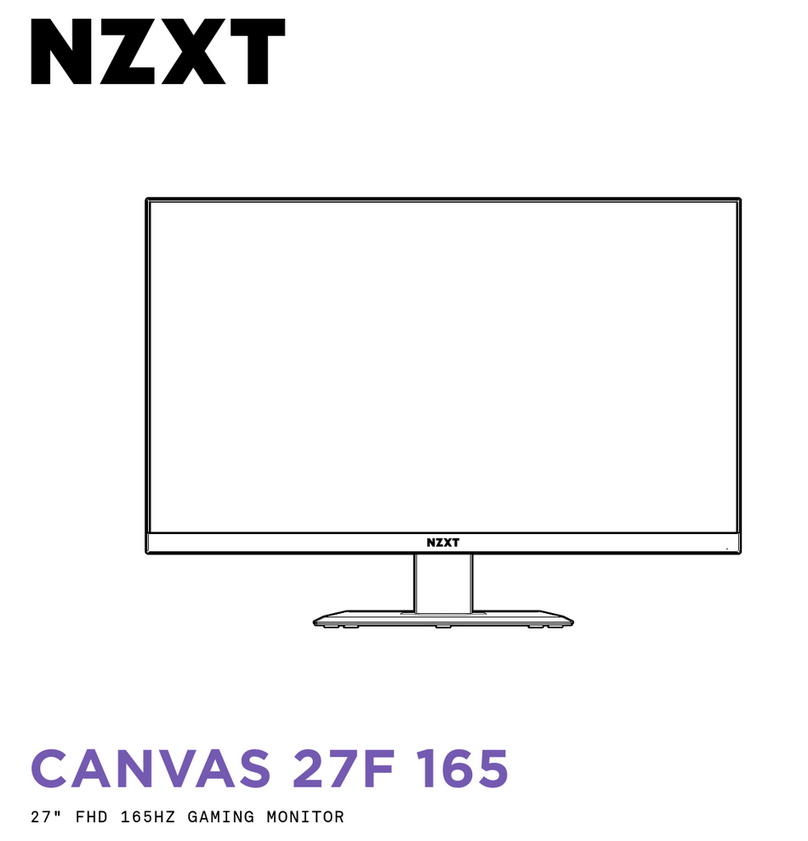 NZXT CANVAS 27F 165 User manual