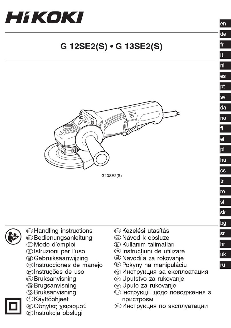 HIKOKI G 12SE2 S Handling instructions