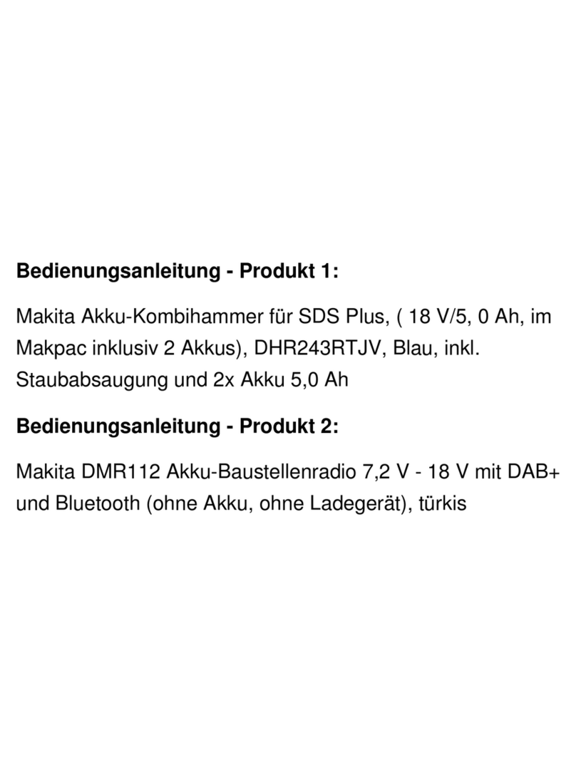 Makita DHR243RTJV User manual Makita DHR243RTJV User manual