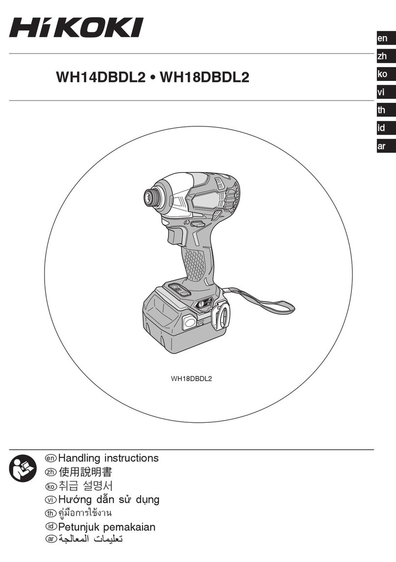HIKOKI WH14DBDL2 User manual HIKOKI WH14DBDL2 User manual