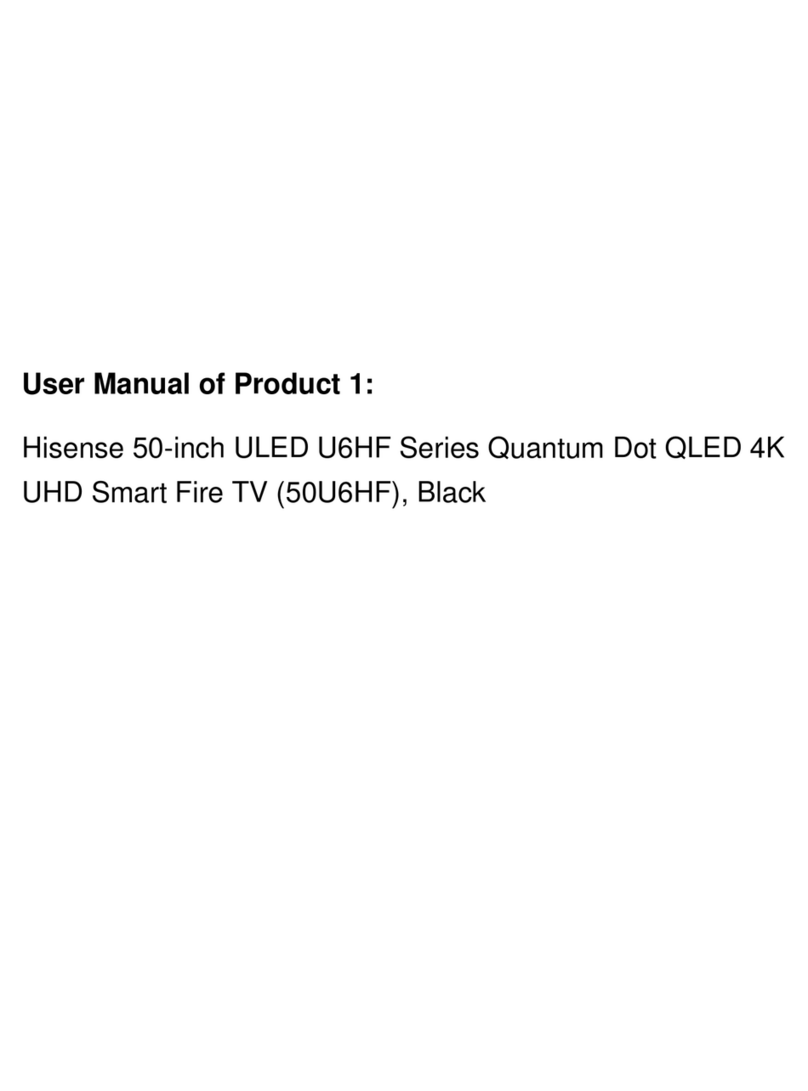 Hisense U6HF Series User manual