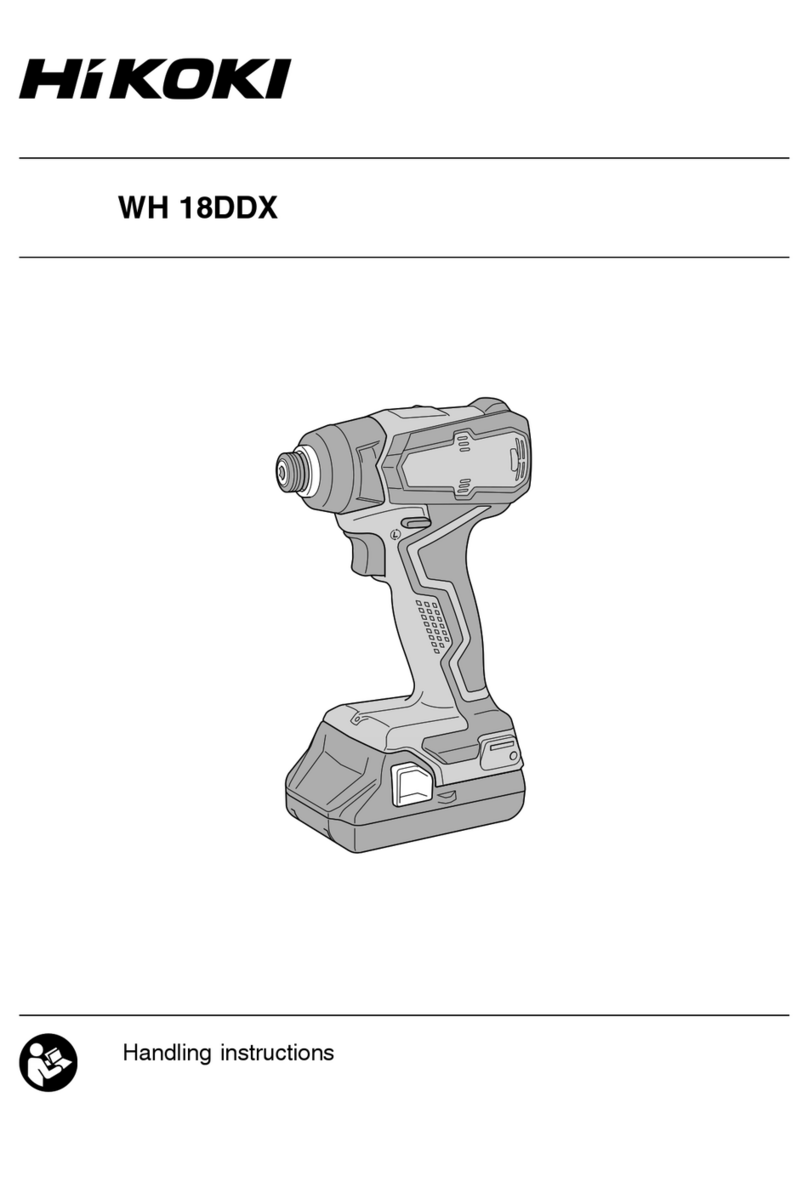 HIKOKI WH 18DDX Handling instructions