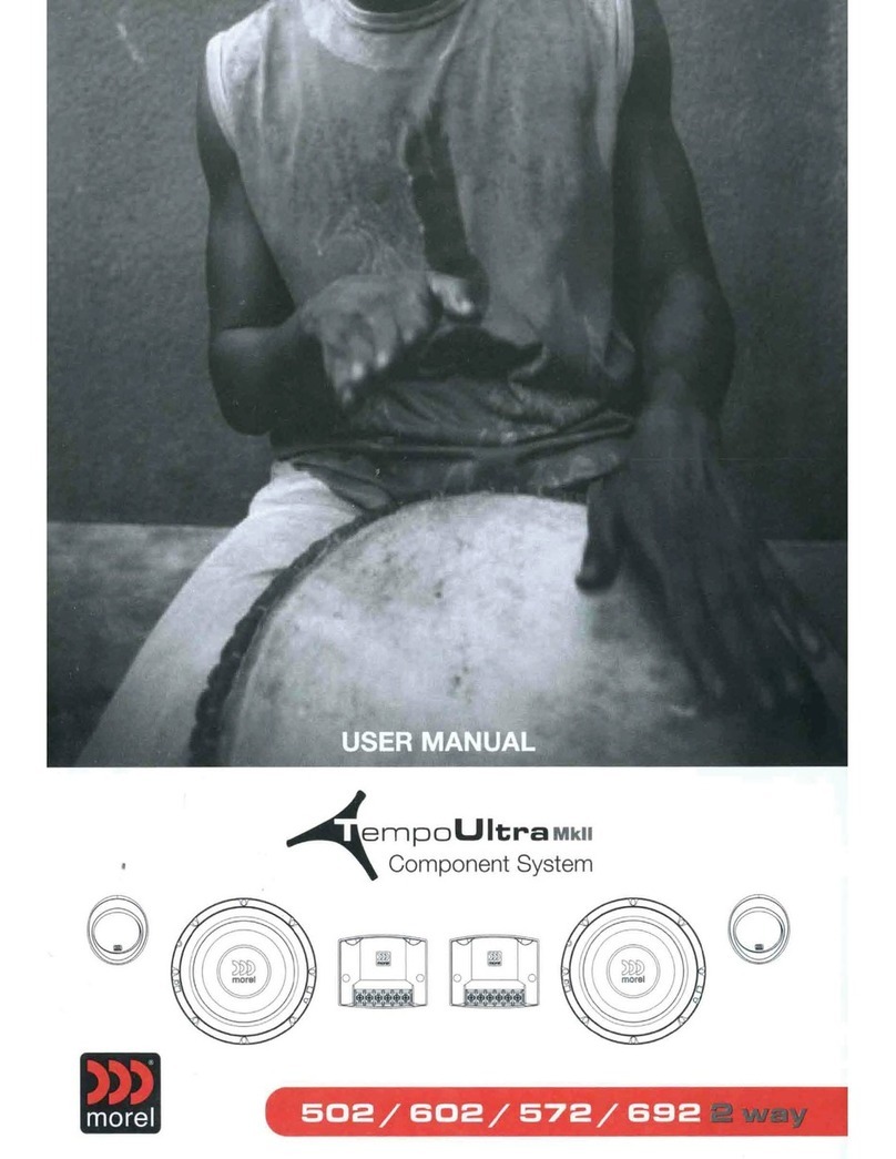 Morel Tempo Ultra MkII 502 user manual