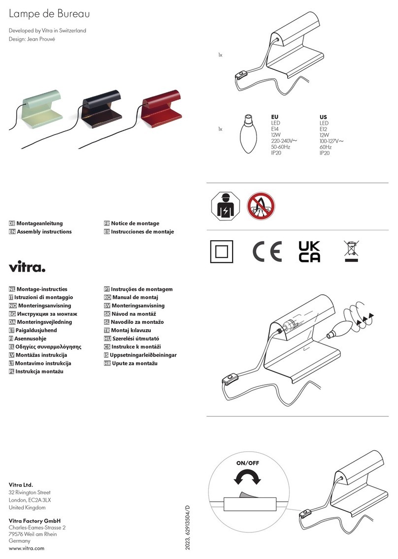 VITRA Lampe de Bureau Assembly instructions