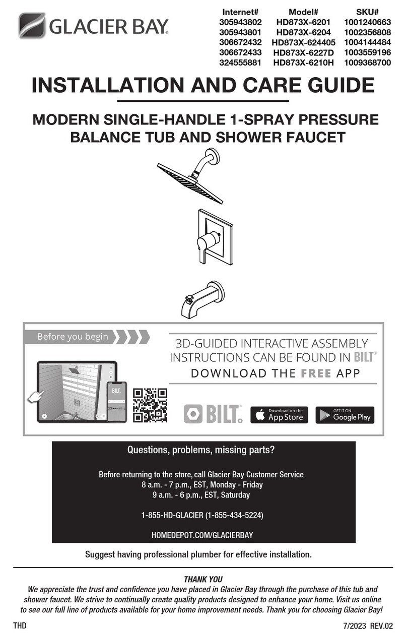 Glacier bay HD873X-6210H Assembly instructions