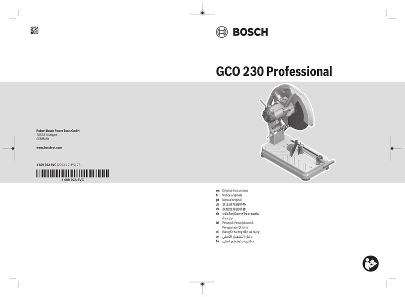 Bosch Professional GCO 230 User manual