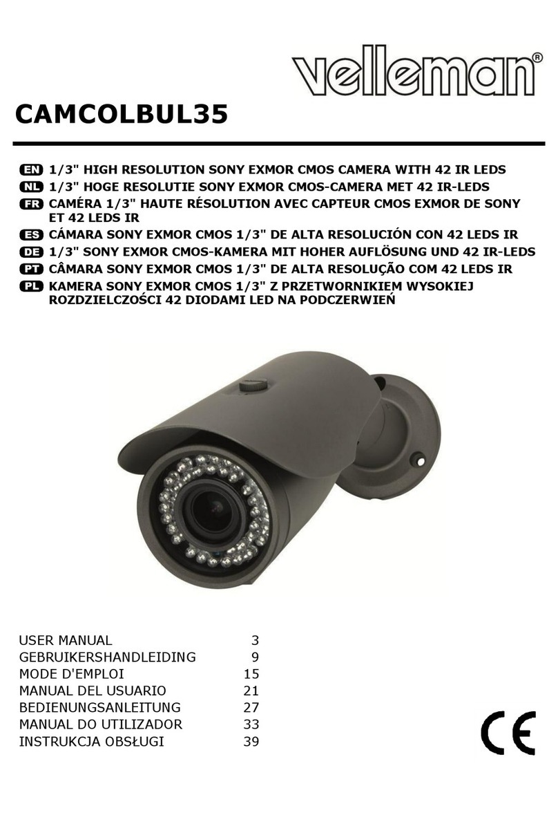 Velleman CAMCOLBUL35 User manual