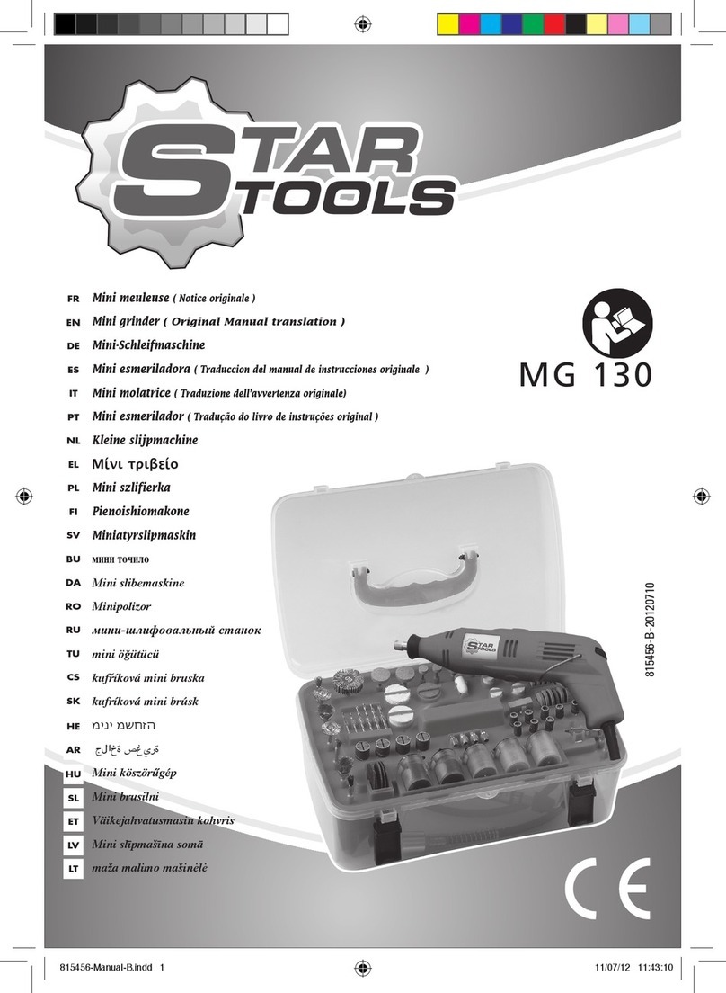 Far Tools Star Tools MG 130 Original manual translation
