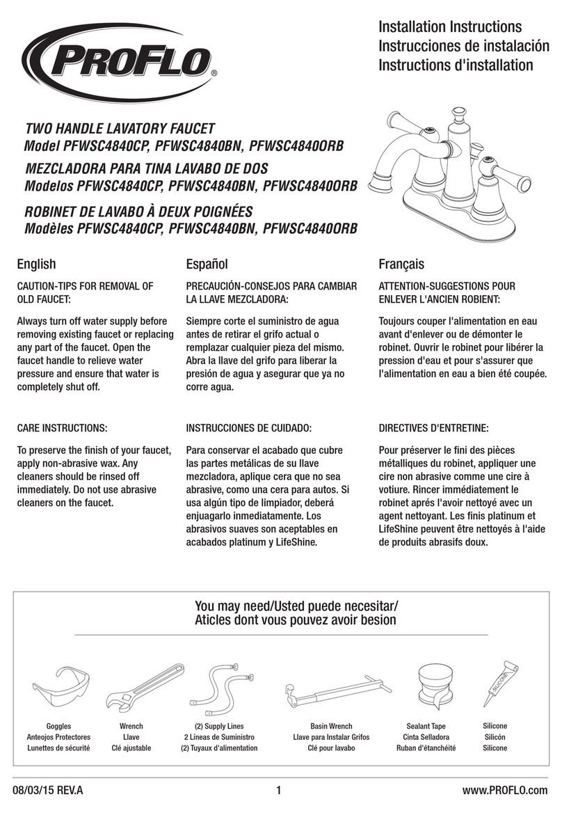 ProFlo PFWSC4840CP User manual