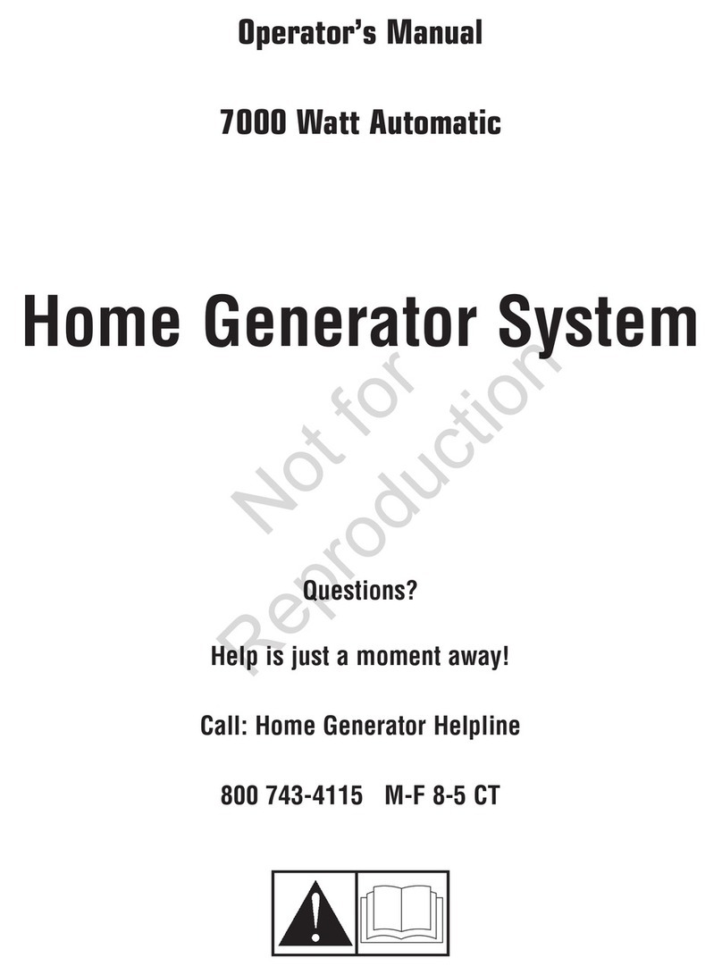 Briggs & Stratton 7000 Watt Automatic User manual