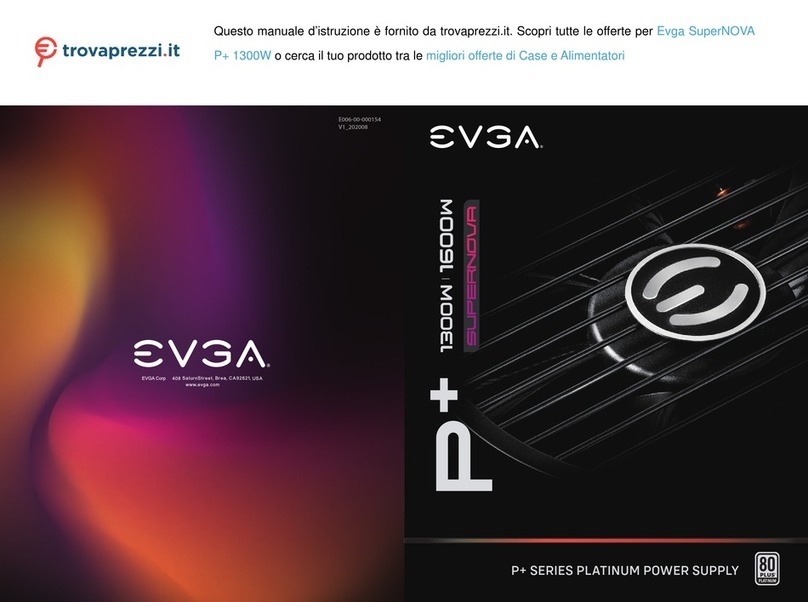 EVGA SuperNova P+ 1300W instruction manual