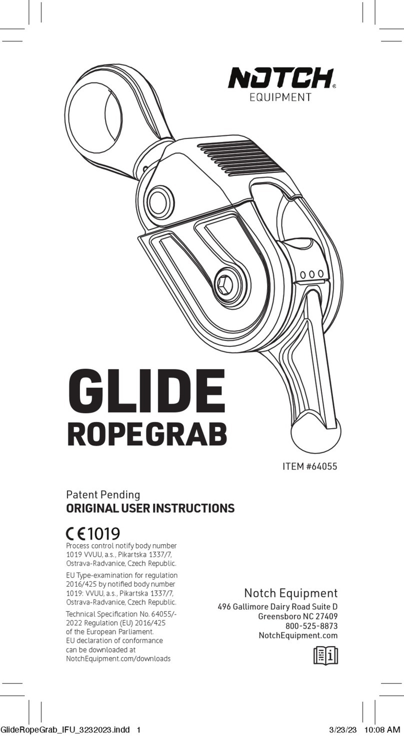Notch GLIDE ROPE GRAB User instructions
