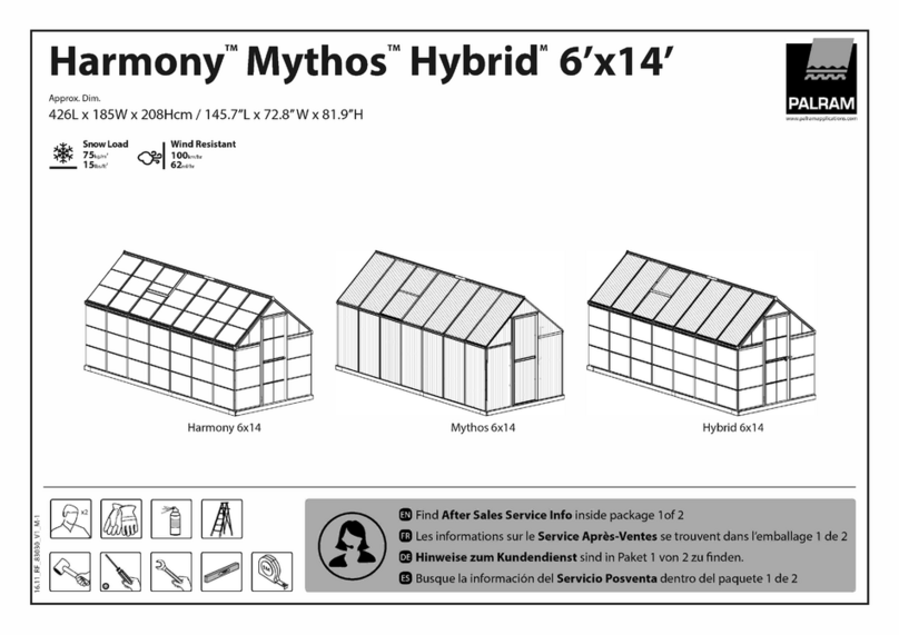 Palram Harmony Mythos Hybrid 6x4 User manual