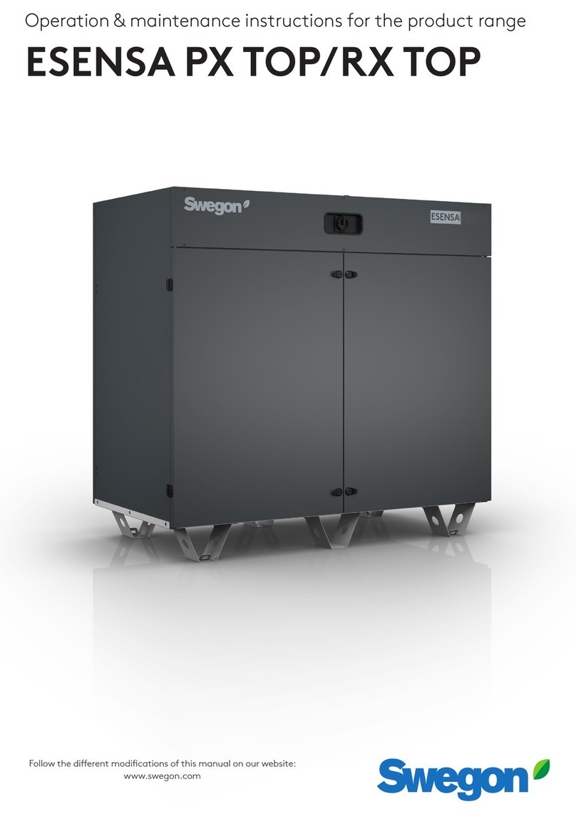 Swegon ESENSA PX TOP Instruction Manual