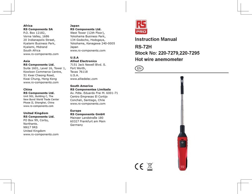 RS PRO RS-72H instruction manual