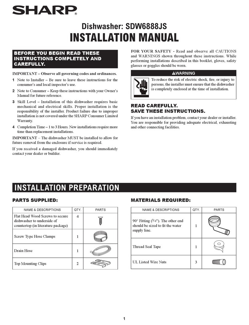 Sharp SDW6888JS User manual