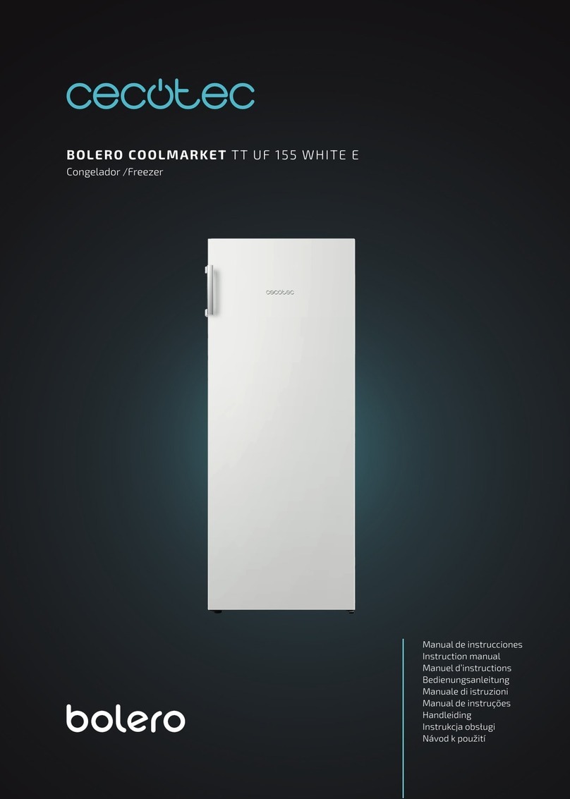 cecotec BOLERO COOLMARKET TT UF 155 WHITE E instruction manual cecotec BOLERO COOLMARKET TT UF 155 WHITE E instruction manual