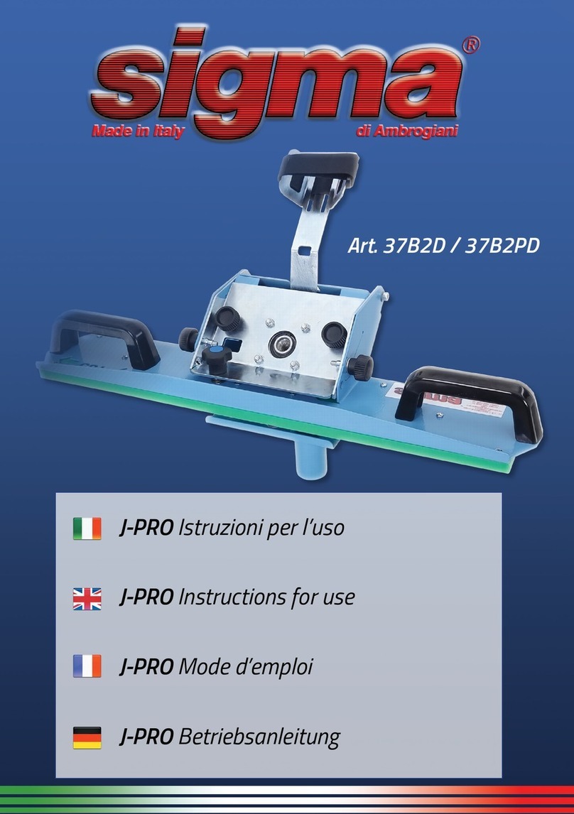 Sigma J-PRO Instructions for use Sigma J-PRO Instructions for use