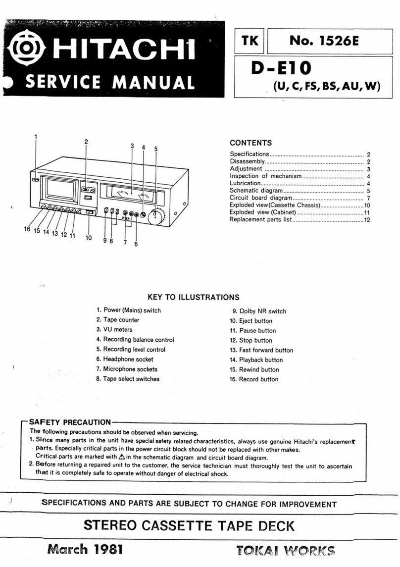 Hitachi D-E10U User manual Hitachi D-E10U User manual