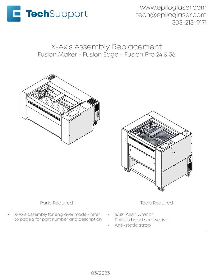 Epilog Laser Fusion Use and care manual Epilog Laser Fusion Use and care manual