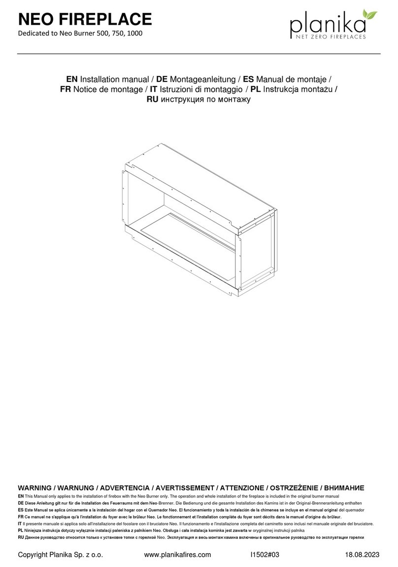 Planika NEO Burner 500 installation manual