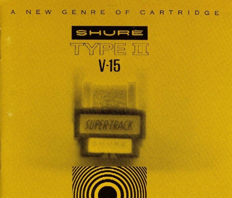 Shure V-15 TYPE II instruction manual