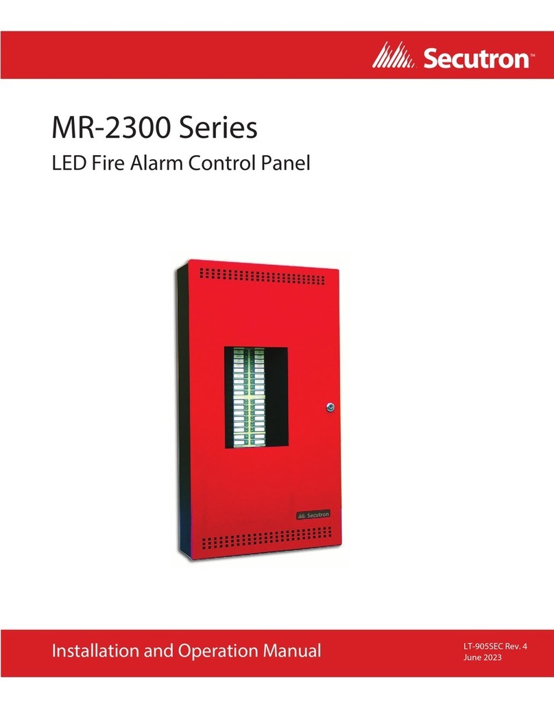 Secutron MR-2300T Installation and operation manual