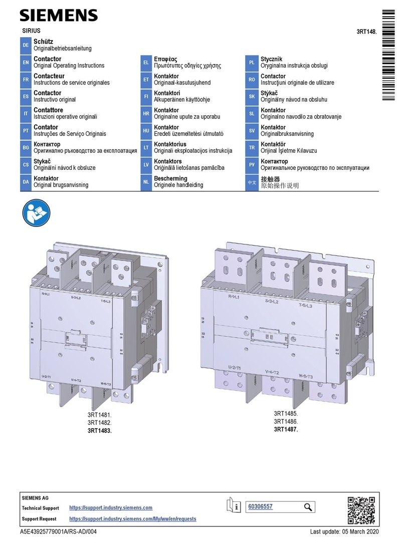 Siemens SIRIUS 3RT148 Series User manual