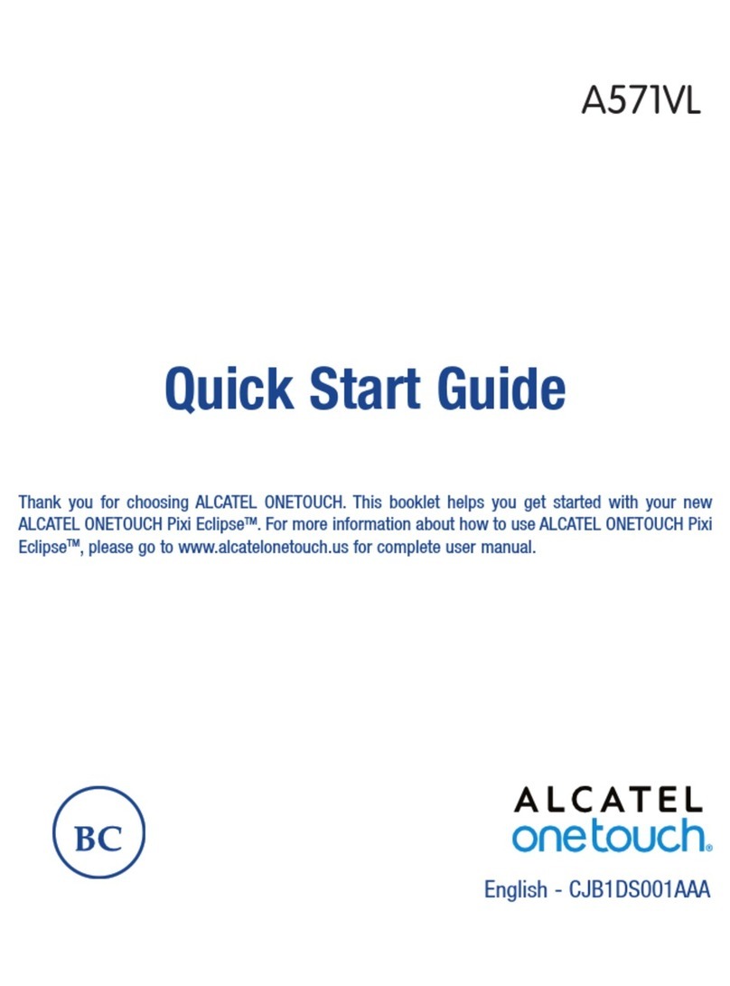 Alcatel onetouch A571VL User manual Alcatel onetouch A571VL User manual
