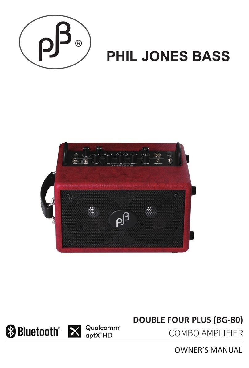 Phil Jones Bass DOUBLE FOUR PLUS owner's manual