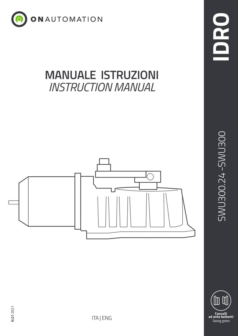 On Automation IDRO SWU300 User manual