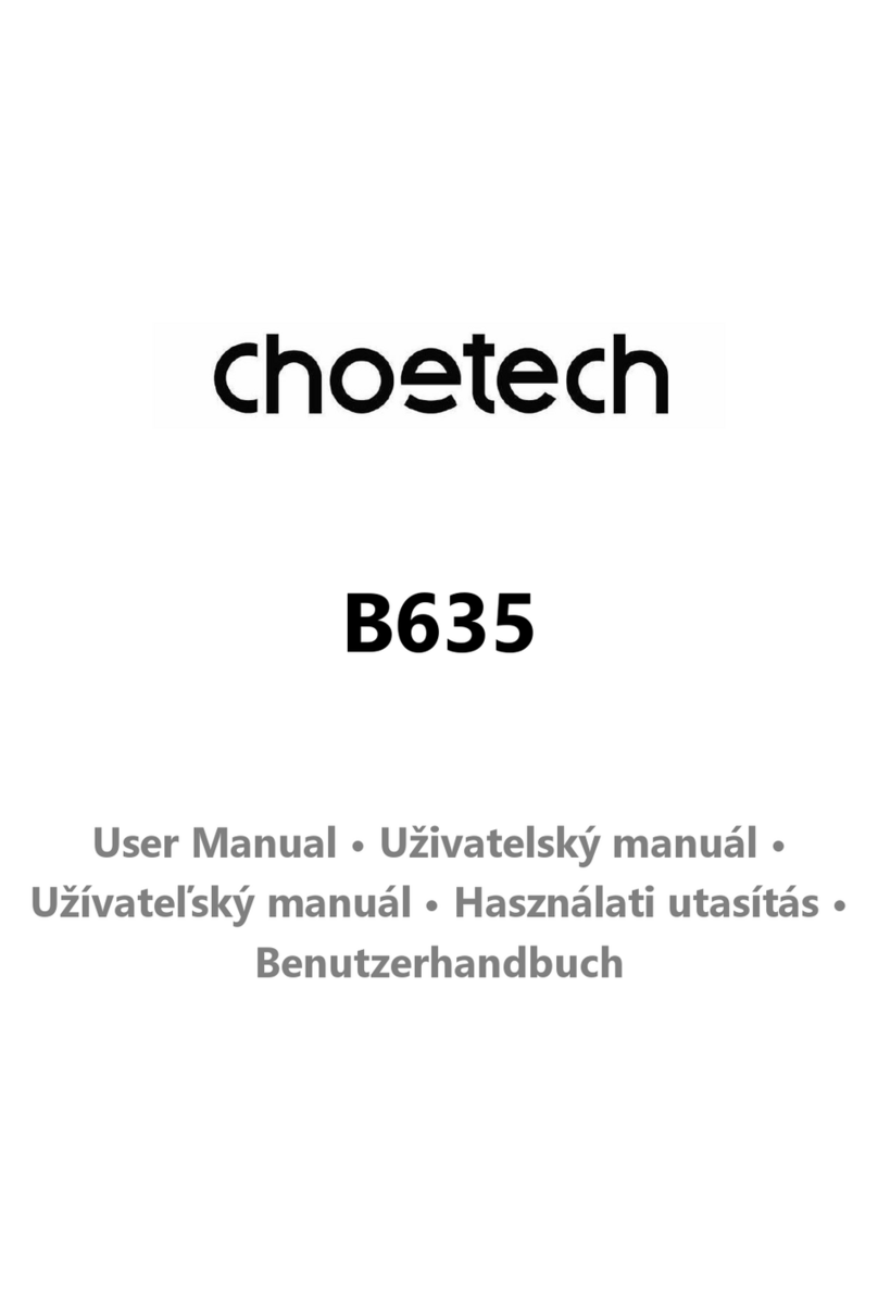 Choetech B635 User manual