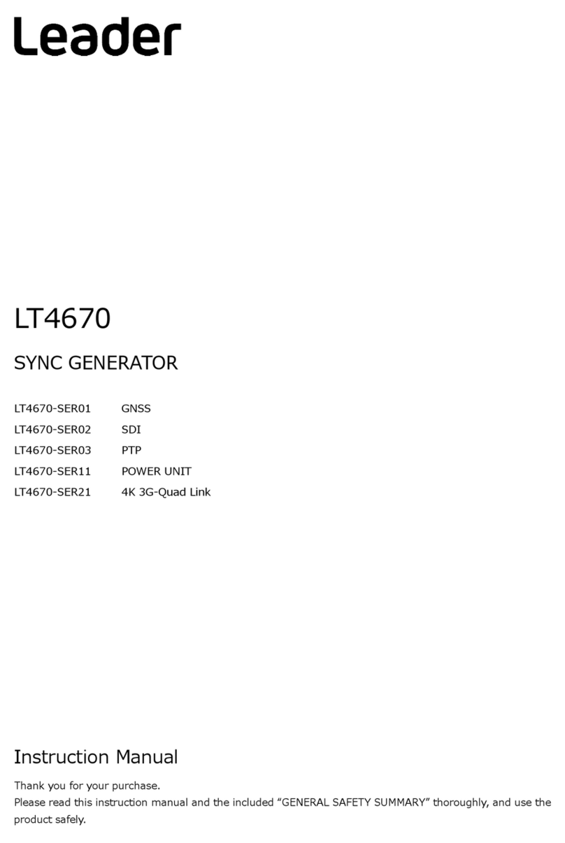Leader LT4670 manual