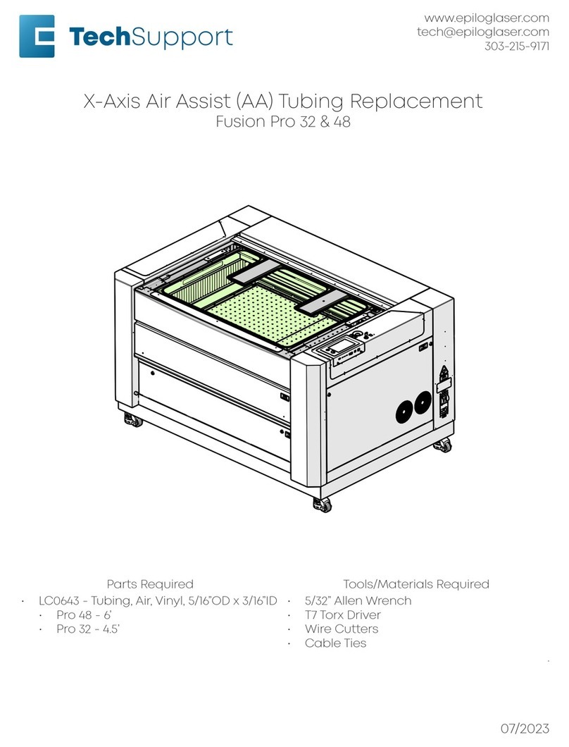 Epilog Laser Fusion Pro 32 User manual Epilog Laser Fusion Pro 32 User manual