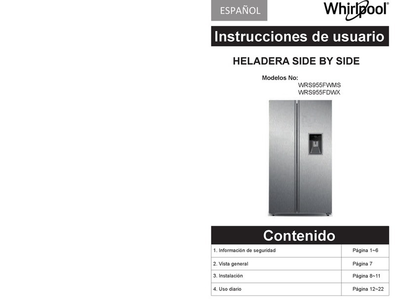 Whirlpool WRS955FWMS User instruction