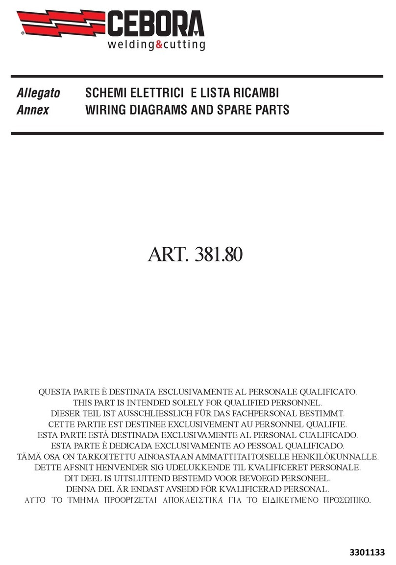 Cebora 381.80 Manual