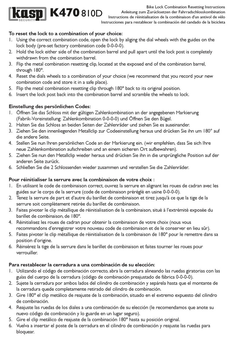 Kasp Security K470 810D instructions