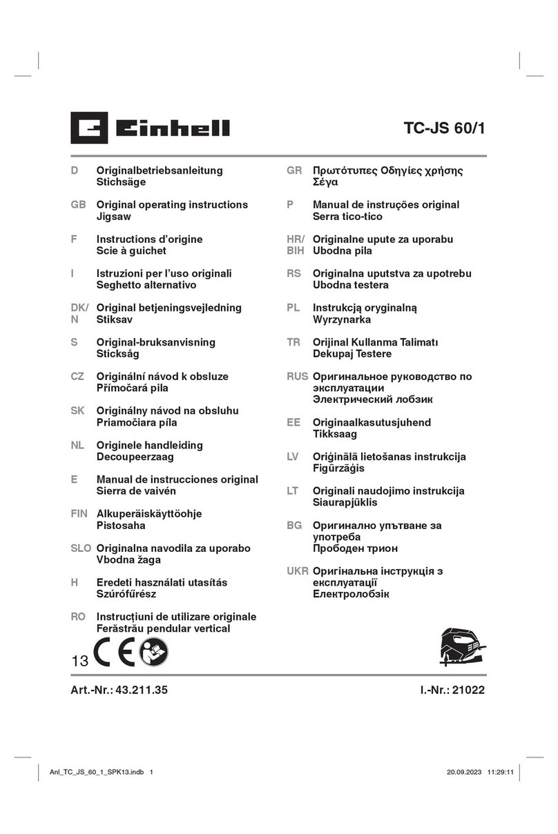 EINHELL TC-JS 60/1 User manual