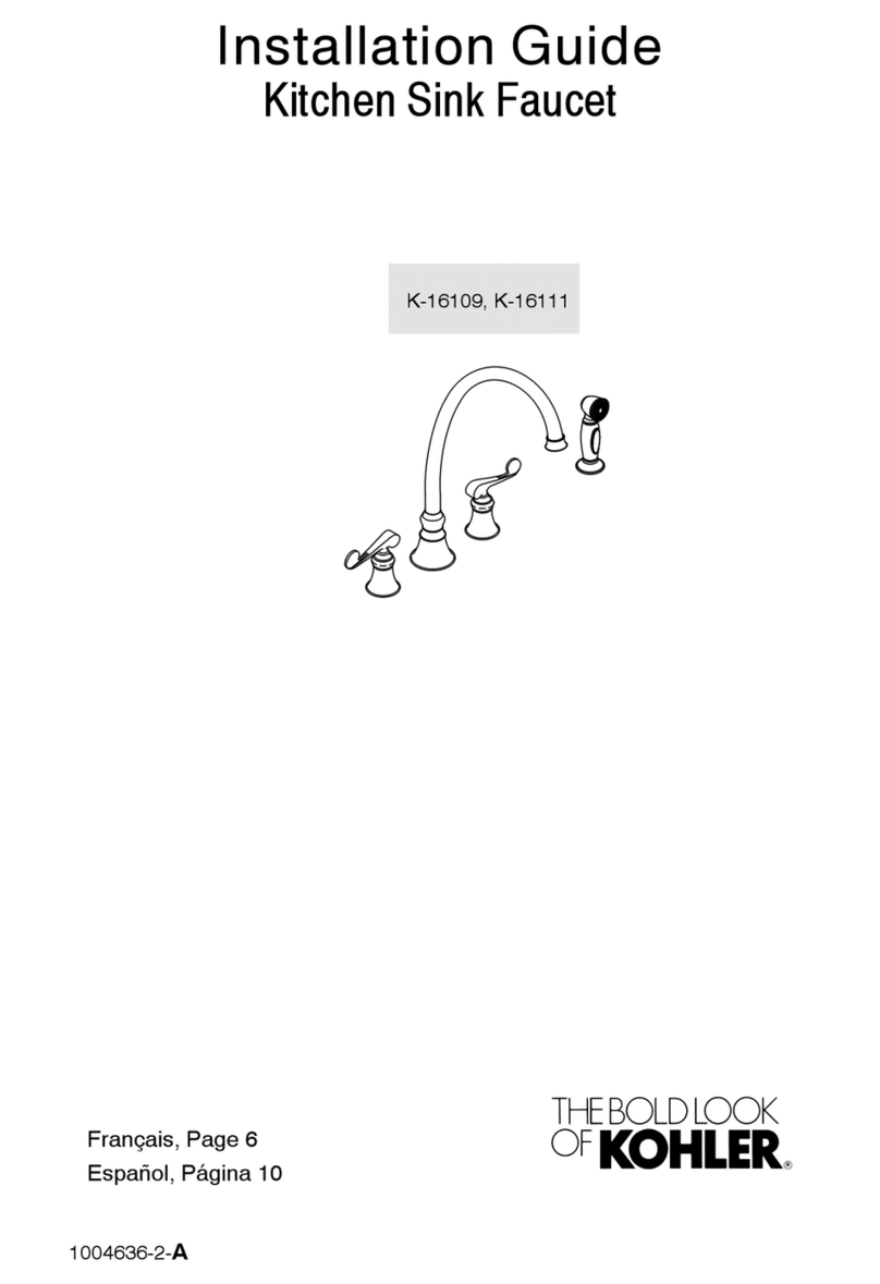 Kohler K-16109 User manual