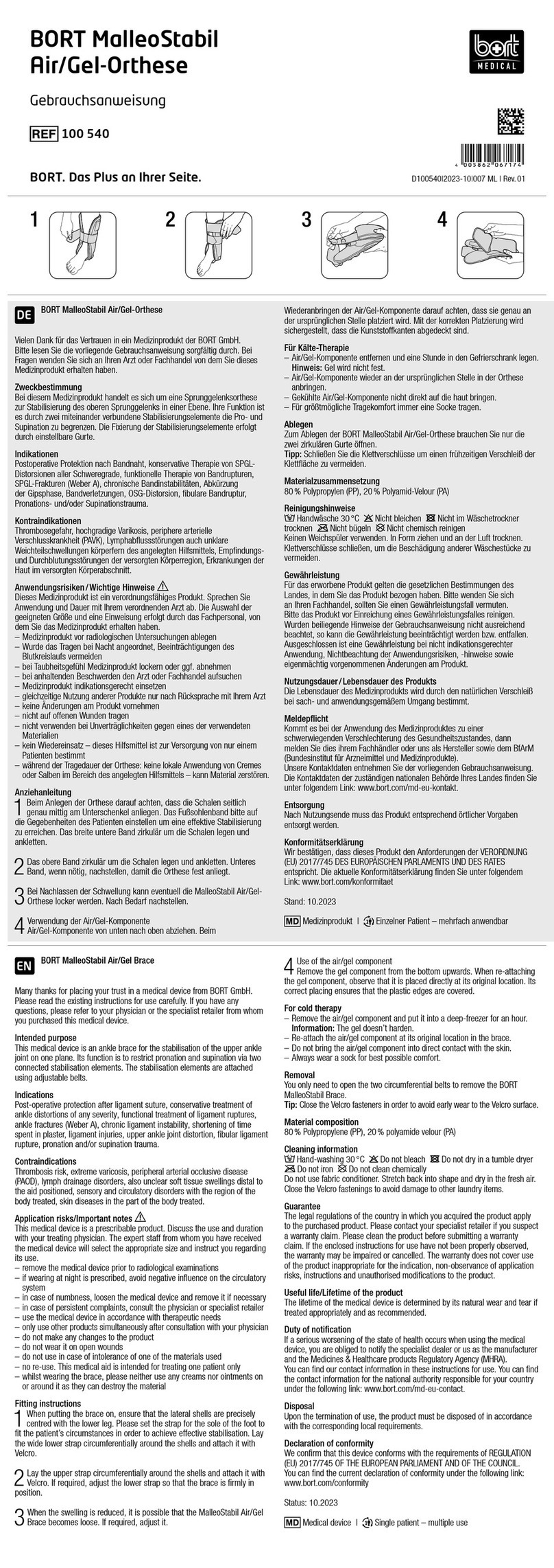 Bort MalleoStabil 100 540 instruction manual Bort MalleoStabil 100 540 instruction manual